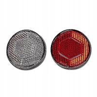 Zestaw odblasków komplet przód tył okrągłe