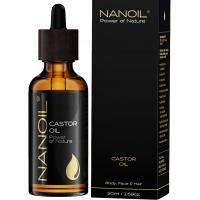NANOIL CASTOR OIL OLEJEK RYCYNOWY ORGANICZNY NA POROST 50 ML