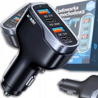 Webski samochodowa ładowarka Fast Charging 2x USB A, 2x C 60W