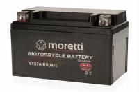 Akumulator żelowy Moretti 12V 7Ah YTX7A-BS Skuter 2T 4T Peugeot SYM