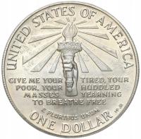 USA. 1 dolar 1986, 100. rocznica - Statua Wolności – SREBRO