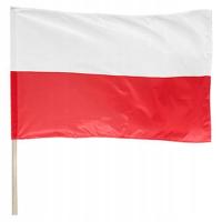 Польша национальный флаг XL 68 x 110 на лонжероне палки