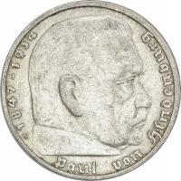 10.NIEMCY, 5 REICHSMAREK 1936 G