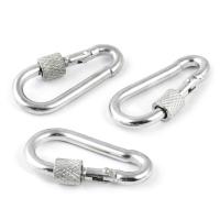 Karabińczyk Ocynkowany z Zabezpieczeniem Karabinek 11mm 10 szt.