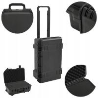 Walizka ochronna lotnicza na sprzet fotograficzny czarna 55x35x22,5 cm