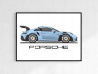 Plakat samochód Porsche 911 gt3rs plakaty na ścianę dekoracje nowoczesny