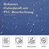 2X Outsunny Łóżko polowe składane, stalowe, z torbą, niebieskie