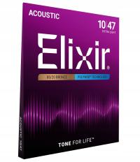 Elixir PolyWeb 10-47 струны для акустической гитары