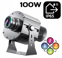 Светодиодный рекламный проектор GOBO 4 графика IP65 на открытом воздухе 100 Вт красочный логотип