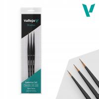 VALLEJO Brush Set Design Syntethic Detail Series (4/0, 3/0, 2/0)