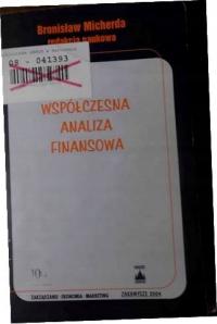 Współczesna analiza finansowa - Praca zbiorowa