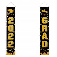 Graduation Banner tło zestaw klasa 2022 Graduation dekoracje Graduation tło