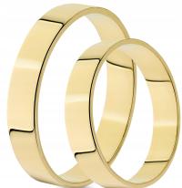 Золотые обручальные кольца плоская пара 333 4 мм хит фиксированная цена