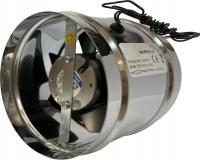 WENTYLATOR KANAŁOWY GORĄCE POWIETRZE 70°C TURBINA WHISPER 125 NIERDZEWKA