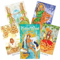 KARTY DO GRY TAROTA ZESTAW KLASYCZNYCH KART TAROT OF THE GOLDEN WHEEL