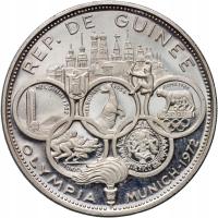 #B08# Gwinea, 500 franków 1969, Olimpiada w Monachium