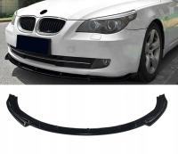 SPLITTER DOKŁADKA ZDERZAKA ZWYKŁY DLA BMW E60 E61 2008-2010 CZARNY POŁYSK