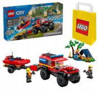 LEGO CITY 5 АВТО ВНЕДОРОЖНАЯ ПОЖАРНАЯ МАШИНА С ЛОДКОЙ 60412