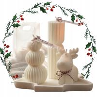 Zestaw prezentowy świąteczny 3szt świeca sojowa DO WYBORU dla kobiet ozdoby