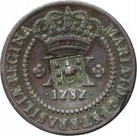 Brazylia, Maria I, XX reis 1787, Lizbona, kontramarka