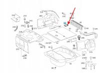 RĄCZKA UCHWYT PODŁOGI BAGAŻNIKA MERCEDES C W203 OE A2206800214