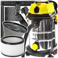 ПРОМЫШЛЕННЫЙ ПЫЛЕСОС БЕЗ МЕШКА С ШЕЙКЕРОМ ДЛЯ ГИПСОВОЙ СУХОЙ ВЛАЖНОЙ УБОРКИ 3800 ВТ