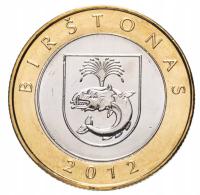 LITWA 2 LITY 2012 UNC BIRSZTANY KURORTY LITWY BIMETAL