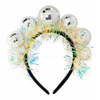 OPASKA Z DISCO KULAMI KULE SYLWESTER LATA 70 80 KLUB IMPREZA WIELOKOLORWA