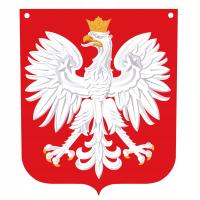 Очень большие красные герб Польский, для школы, офиса