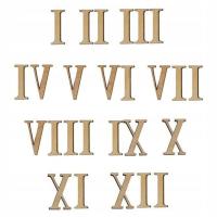 Римские цифры деревянные часы набор