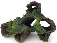 Dekoracja do akwarium ozdoba akwarystyczna korzeń z otworami 16cm 8820C