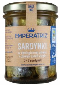 Европейские сардины в био оливковом масле 190 г