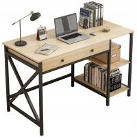 КОМПЬЮТЕРНЫЙ СТОЛ ЛОФТ ПРОМЫШЛЕННЫЙ ЯЩИК ПОЛКИ СВЕТЛЫЙ ДУБ СКАНДИНАВСКИЙ