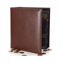 Klaser na monety SCHULZ PRO Collection z futerałem BRĄZOWY