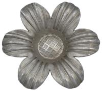 stalowy element kuty kwiatek fi 85 x 1,5 mm wypukły 007