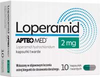 Loperamid APTEO MED 2 mg, 10 kaps biegunka podróż