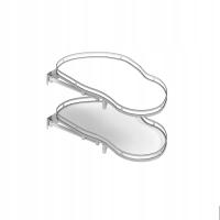 NERKA KOSZ PÓŁKA NAROŻNA REJS ERGO CORNER OPTIMA 900/500 PRAWA CHROM/BIAŁY