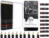 Набор карандашей для рисования 10шт для рисования профессиональный чехол