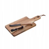 Zestaw do sera i wina deska do serów korkociągiem BLACK PREMIUM LAGUIOLE