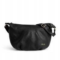 Torebka damska nerka na ramię saszetka SKÓRZANA bagietka listonoszka SOLIER