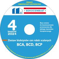 Sekocenbud Biuletyny Scalone BCA, BCD, BCP CD 4 kw 2024 1 PC / licencja wieczysta BOX