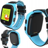 Smartwatch dla dzieci Lewer niebieski z GPS i wodoszczelnością