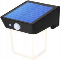 Lampa LED Solarna Ogrodowa Elewacyjna Kinkiet IP54 Czujnik Ruchu Zmierzchu