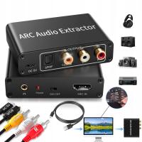 Extractor Ekstraktor Konwerter audio HDMI na Toslink Coaxial Cinch Ja