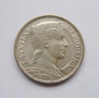 ŁOTWA 5 LATI 1931 SREBRO