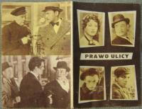 PRAWO ULICY -film prod.francuskiej -program kinowy -lata 50-te