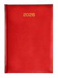 KALENDARZ A5 DZIENNY 2026 TERMINARZ KSIĄŻKOWY 2026 BALADEK CZERWONY