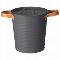 WIADERKO POJEMNIK do lodu z pokrywką metalowe 3,3l K3