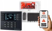 SYSTEM ALARMOWY DO DOMU GENEVO PRiMA64LTE LCD GSM LTE ZESTAW APLIKACJA