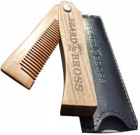 Складная деревянная расческа для бороды